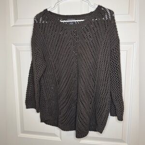 Chelsea & Theodore Dark Brown Knit Sweater Size XL